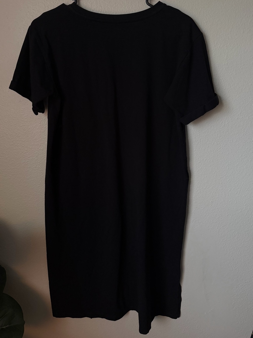 Eileen Fisher Black Organic Cotton Stretch Jersey Dress PP Capsule Wardrobe - Picture 6 of 6
